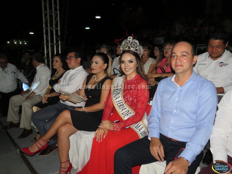 Aspecto del Certamen donde resultó electa Marielena del Municipio de Villa de Alvarez y será Coronada Reina de los Feria de Todos los Santos Colima 2017.