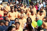 Aspecto de la Peregrinación del Gremio Automotriz en Honor a San José de Zapotlán