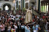Aspecto de la Visita de San José y su Familia a la Col. Santa Rosa, Casa de la Mayordomía y su Regreso a Catedral