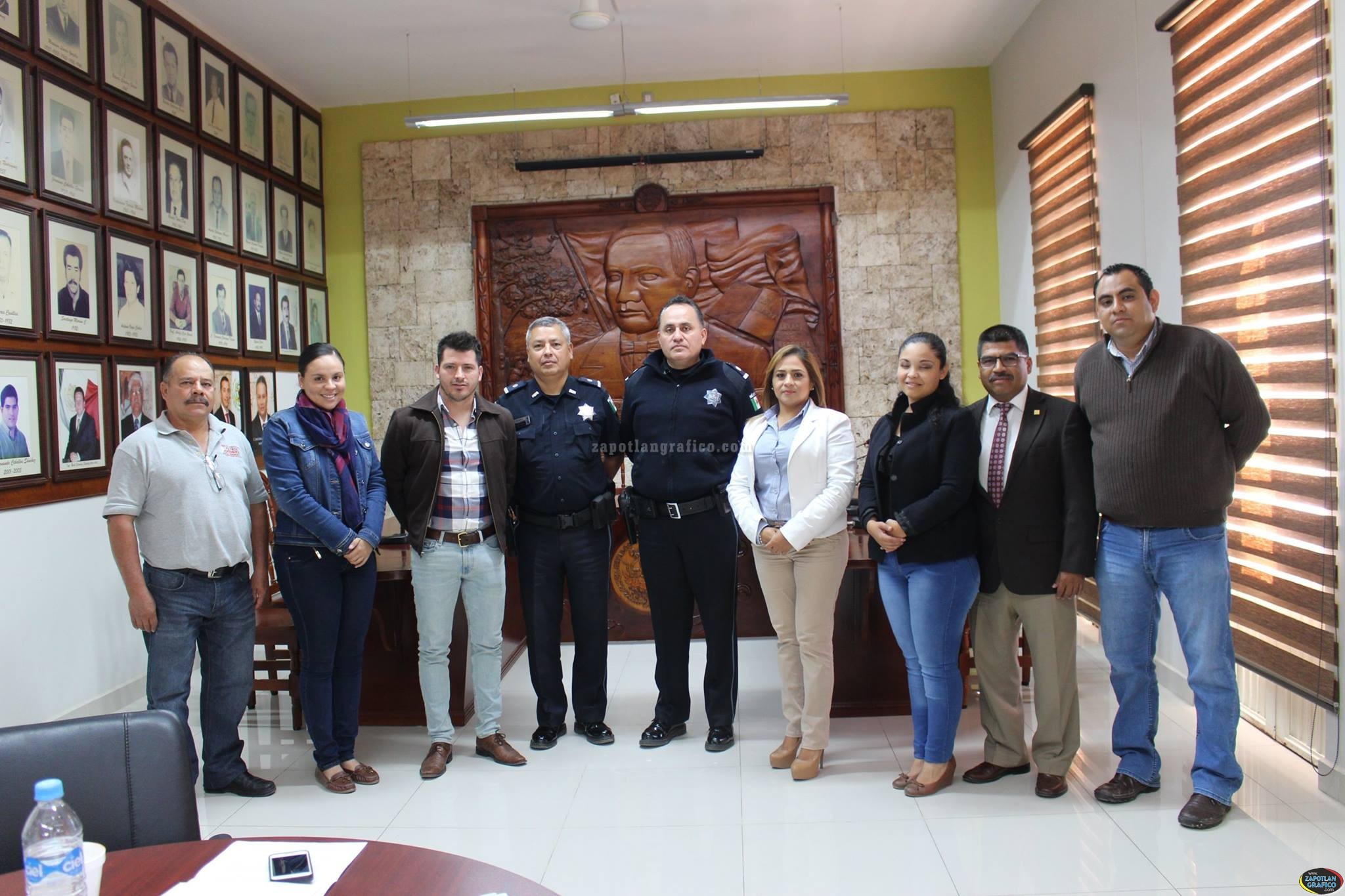 Se coordina Gobierno de Zapotiltic con la Policía Federal para Temas que se impartirán en Escuelas del Municipio