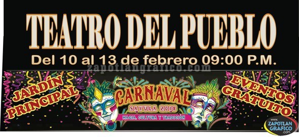 Consulta el PROGRAMA y CARTELES del Carnaval Sayula 2018