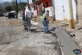 Con un avance del 80% continúan los trabajos para terminar en los próximos días una de las calles más importantes de Zapotiltic.