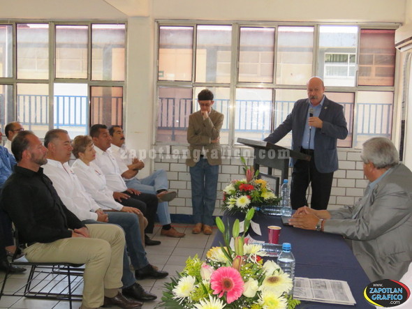 Aspecto de la Toma de Protesta del Mtro Alejandro Rodríguez Retolaza como Nuevo Director de la Preparatoria Regional de Tamazula, Jal.