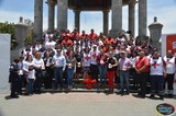 Banderazo a la Colecta de la Cruz Roja en Zapotlán