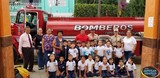 La Unidad Municipal de Protección Civil y Bomberos de Zapotlán El Grande visitó el jardín de niños Justo Sierra