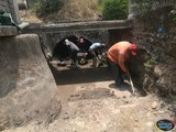 avance del 65%, continúan los trabajos de desazolve del canal ubicado en Soyatlan de afuera