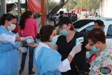 Instalan filtros de salud en el Tianguis Municipal.