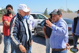 Trabajos de rehabilitación del tramo carretero de la glorieta “Emiliano Zapata”