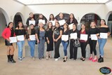 Mujeres de Zapotiltic y delegaciones culminan curso de “Automaquillaje”