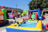 La Feria de Brincolines de Agua llegó a Huescalapa